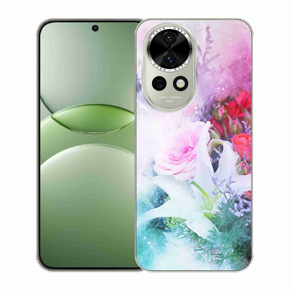 Gélový kryt mmCase na Huawei Nova 13 5G - kvety 4