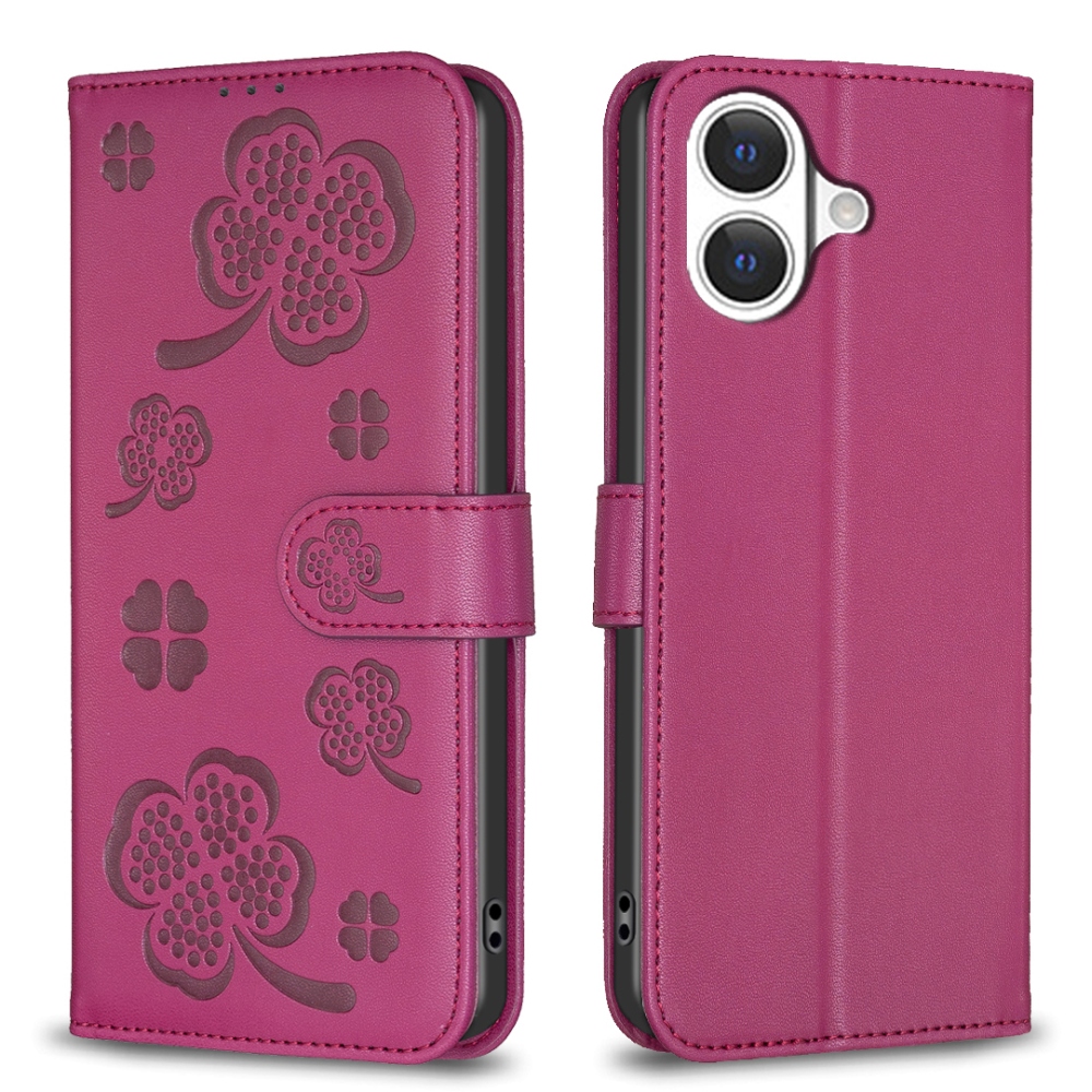 Clover knižkové púzdro na iPhone 17 - rose