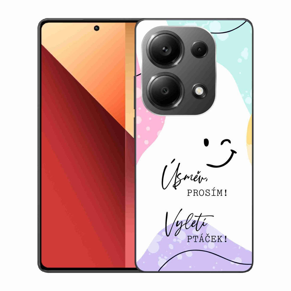 Gélový kryt mmCase na Xiaomi Redmi Note 13 Pro 4G/Poco M6 Pro - vtipný text 4 biele pozadie