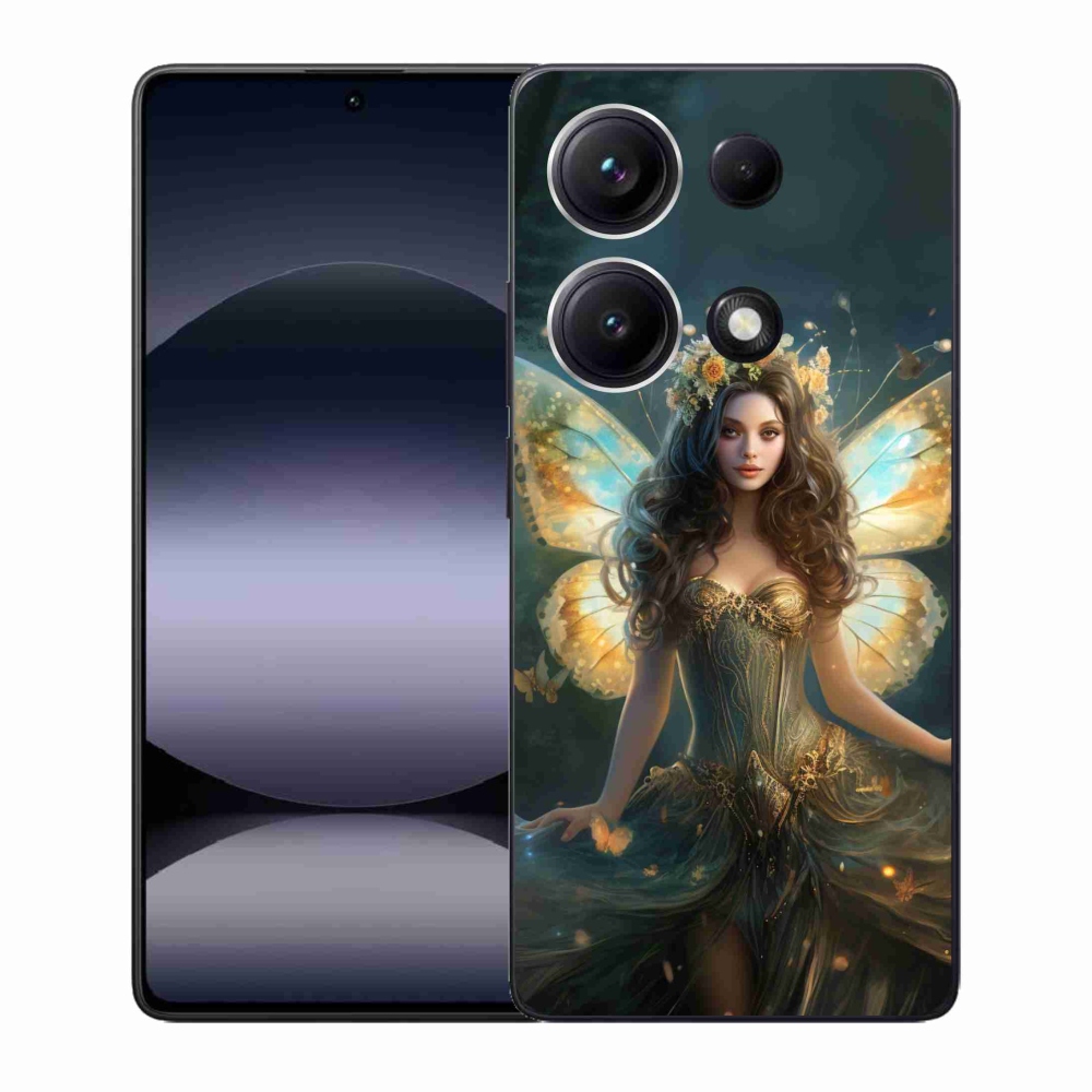 Gélový kryt mmCase na Xiaomi Redmi Note 14S - motýlia žena