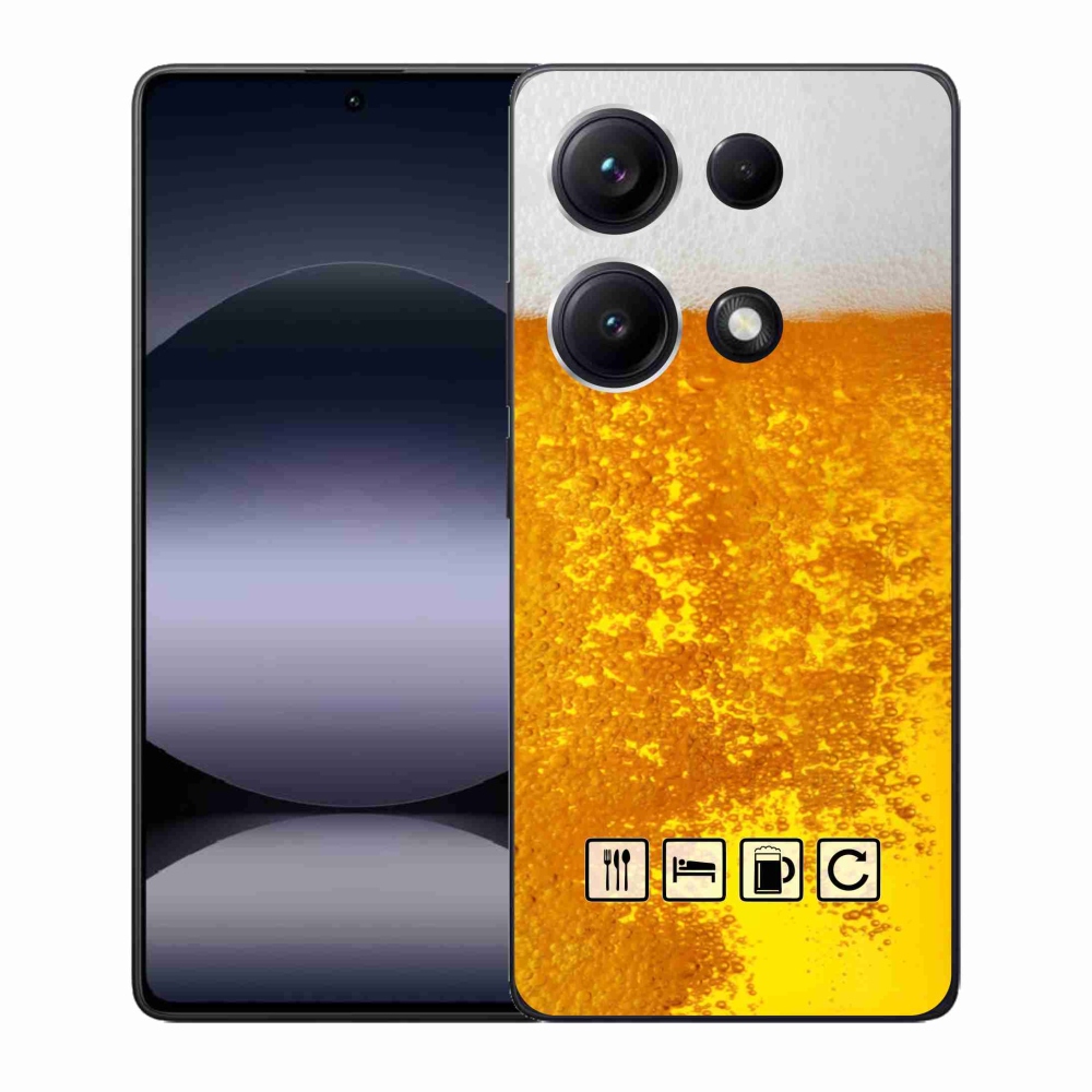 Gélový kryt mmCase na Xiaomi Redmi Note 14S - pivný motív 3
