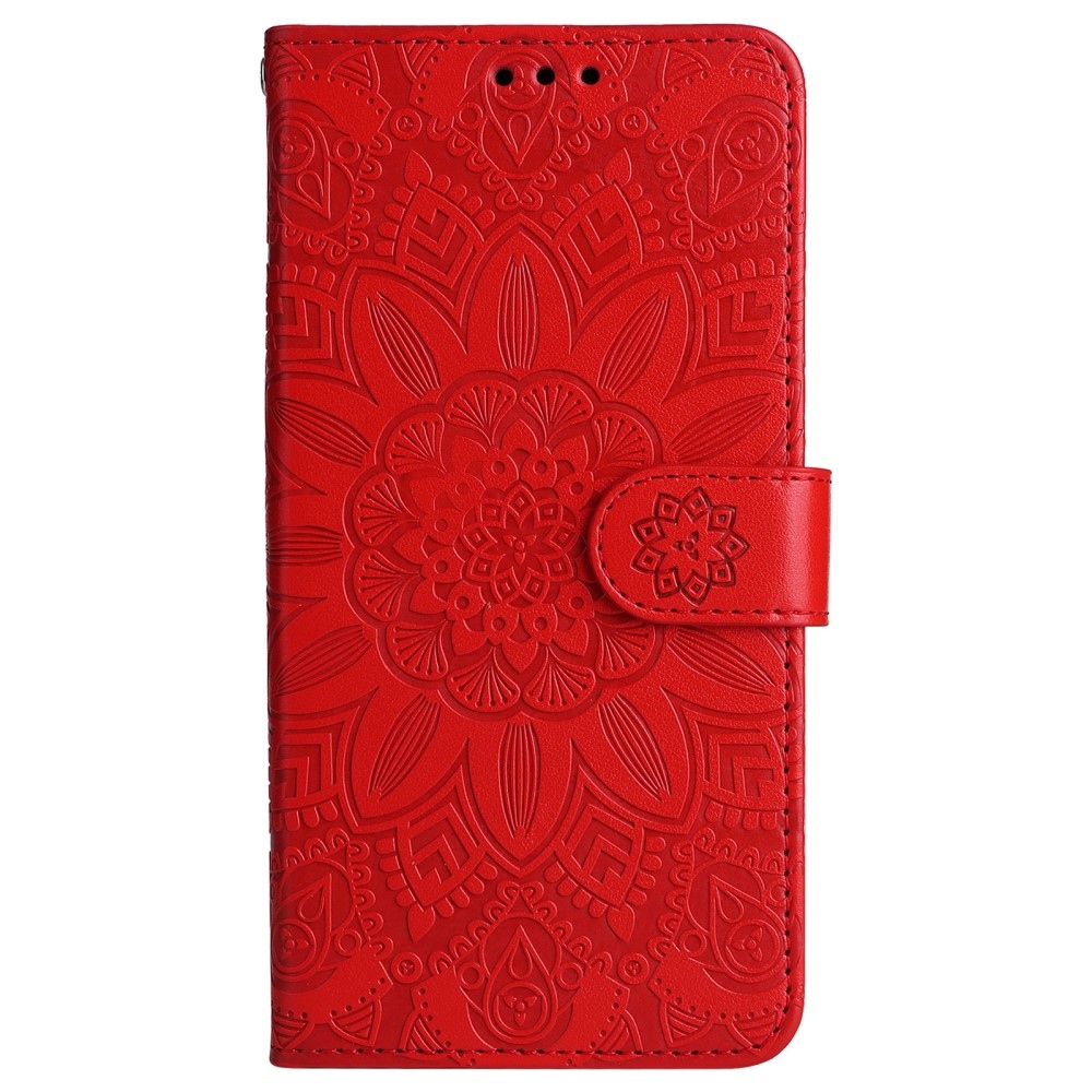 Sunflower knižkové púzdro na Samsung Galaxy M55 5G - červené
