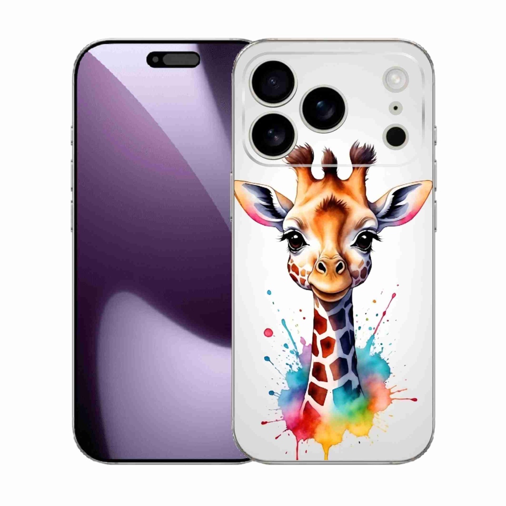 Gélový kryt mmCase na iPhone 17 Pro - žirafa 1