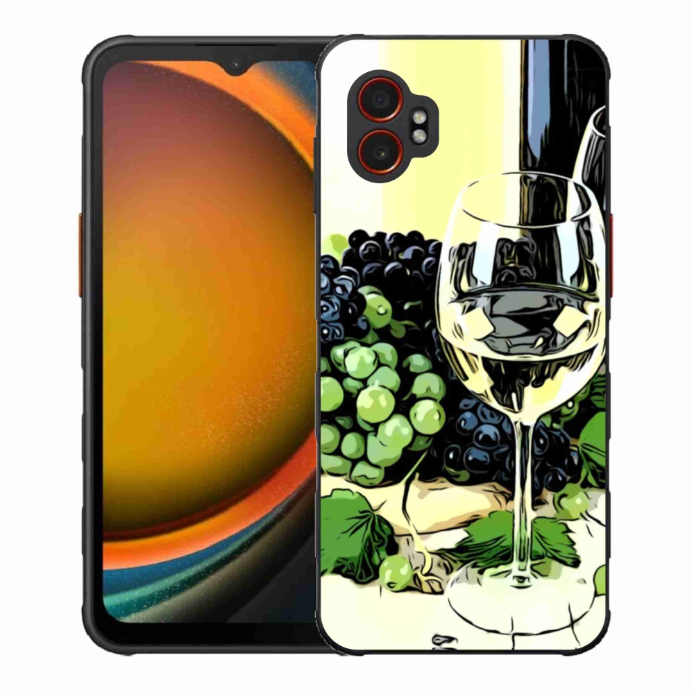 Gélový kryt mmCase na Samsung Galaxy Xcover 7 Pro - pohár vína