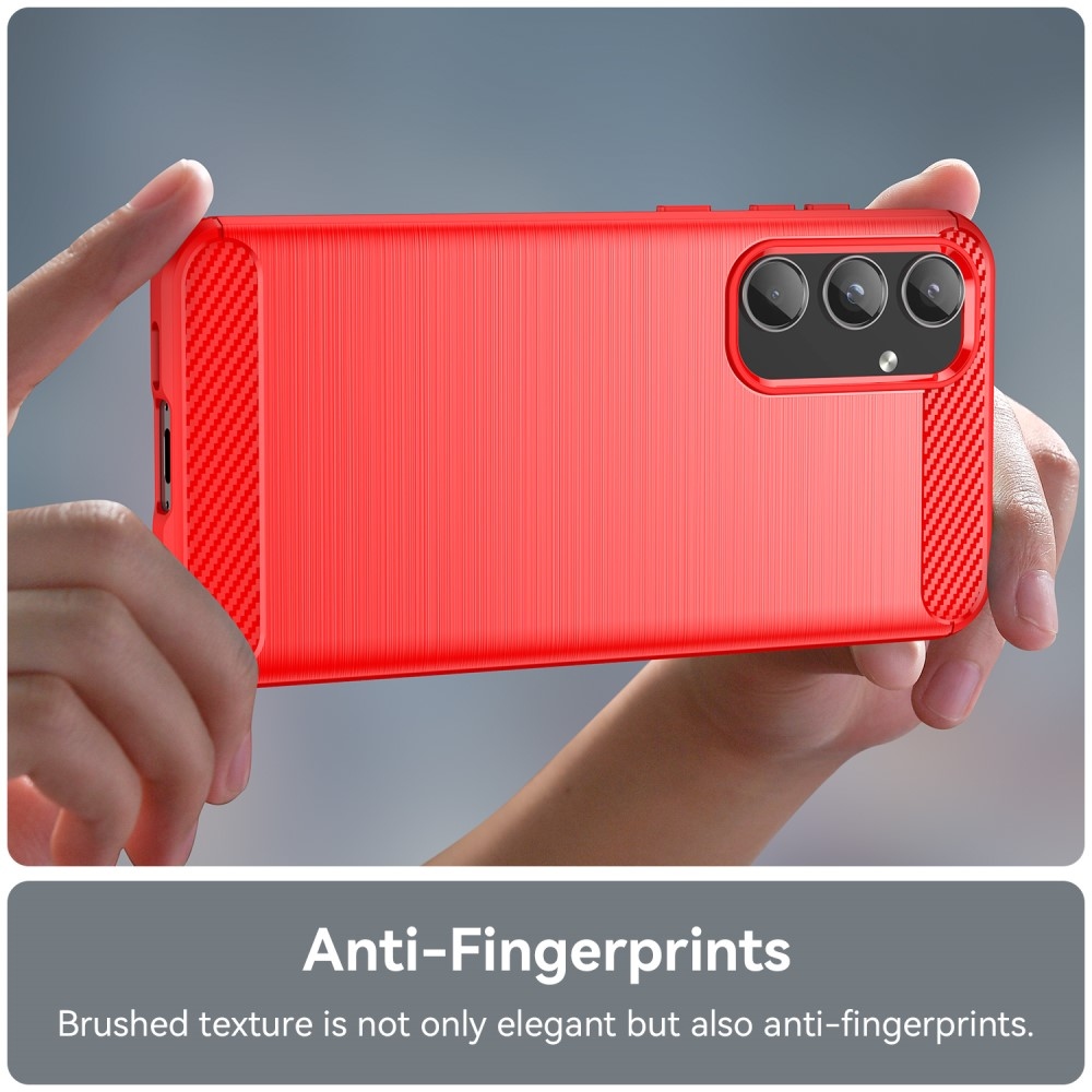 Carbon odolný gélový obal Samsung Galaxy A55 5G - červený