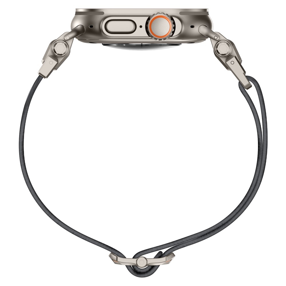 Titanium nylonový remienok na Apple Watch Ultra/Ultra 2 49mm/SE/SE 2022/2023 44mm/10 46mm/9/8/7 45mm/6/5/4 44mm/3/2/1 42 mm - sivý