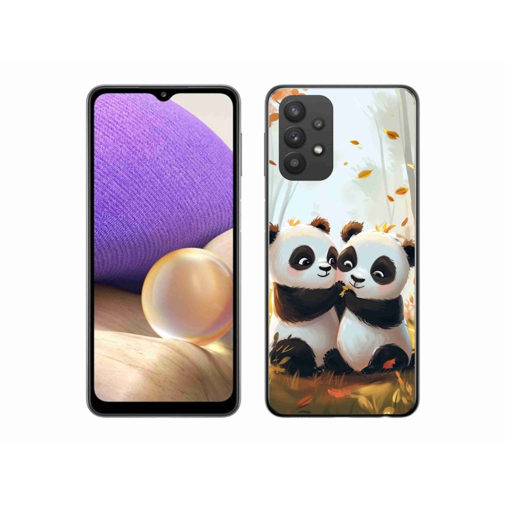 Gélový kryt mmCase na Samsung Galaxy A32 5G - pandy