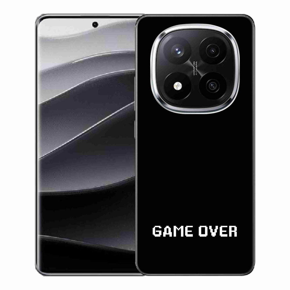 Gélový kryt mmCase na Xiaomi Redmi Note 14 Pro+ 5G - game over čierne pozadie