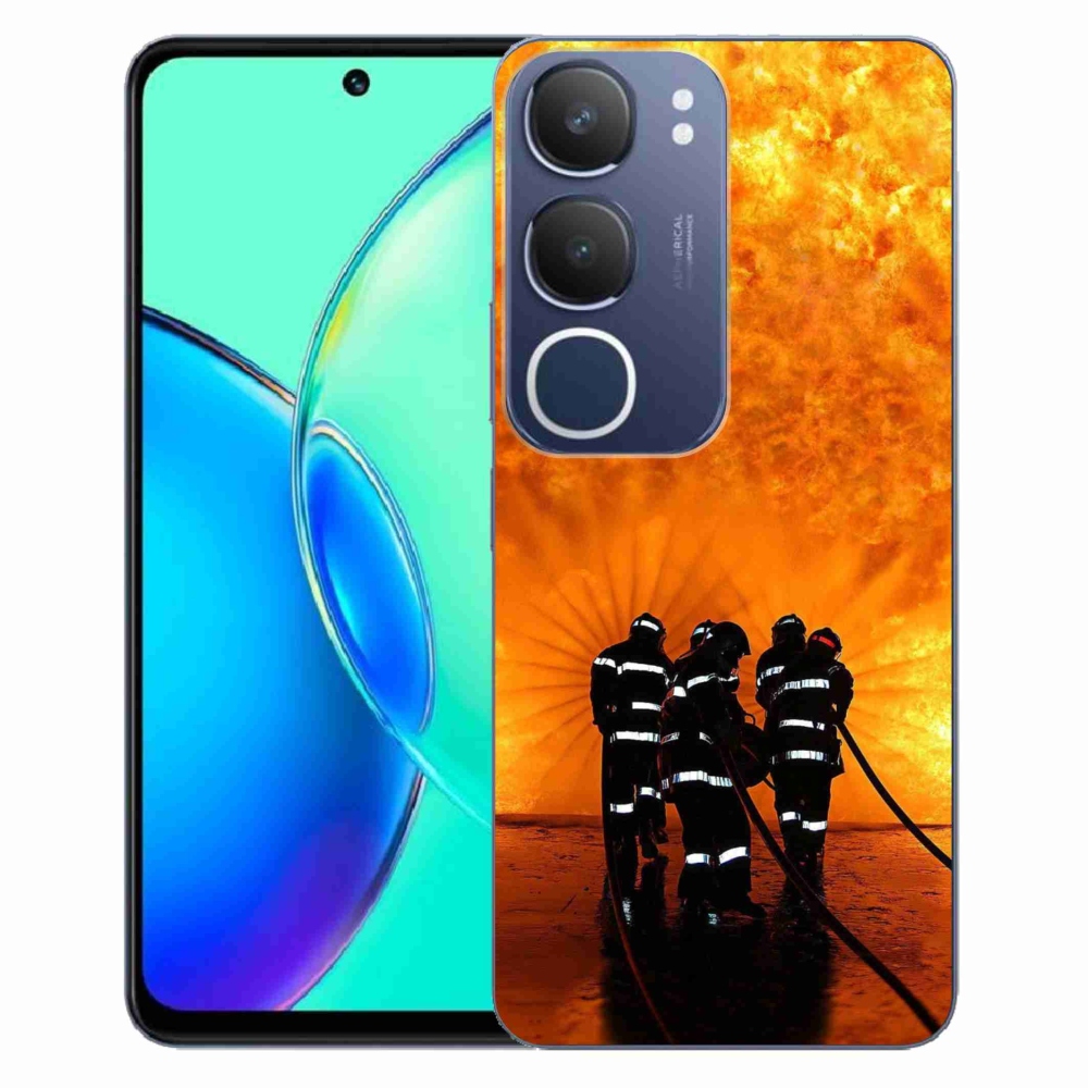 Gélový kryt mmCase na Vivo Y19s - požiar