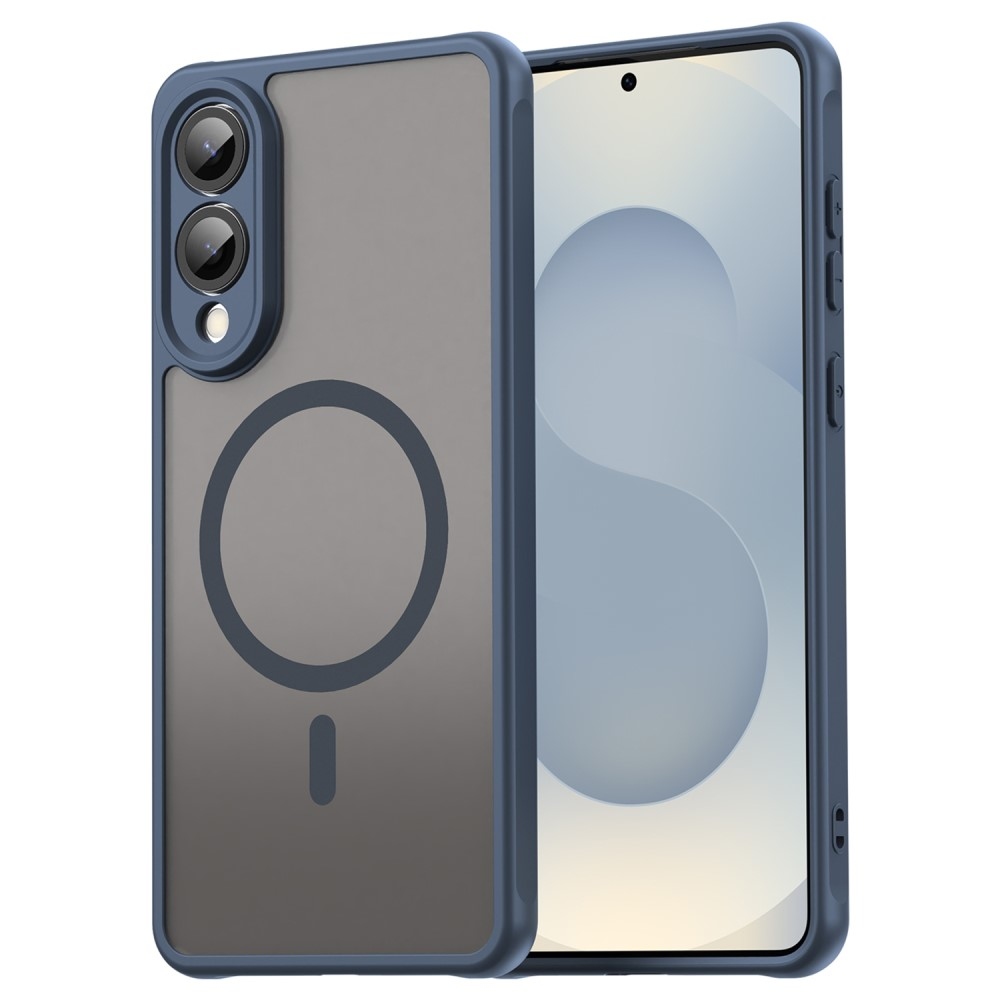 Case matný gélový obal s MagSafe na Samsung Galaxy S25 Edge - modrý