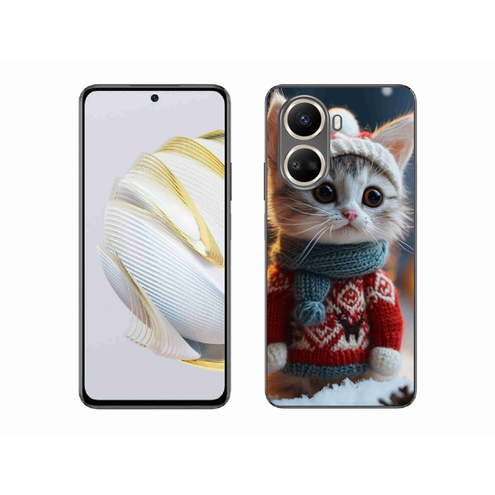 Gélový kryt mmCase na Huawei Nova 10 SE - mačiatko vo svetri