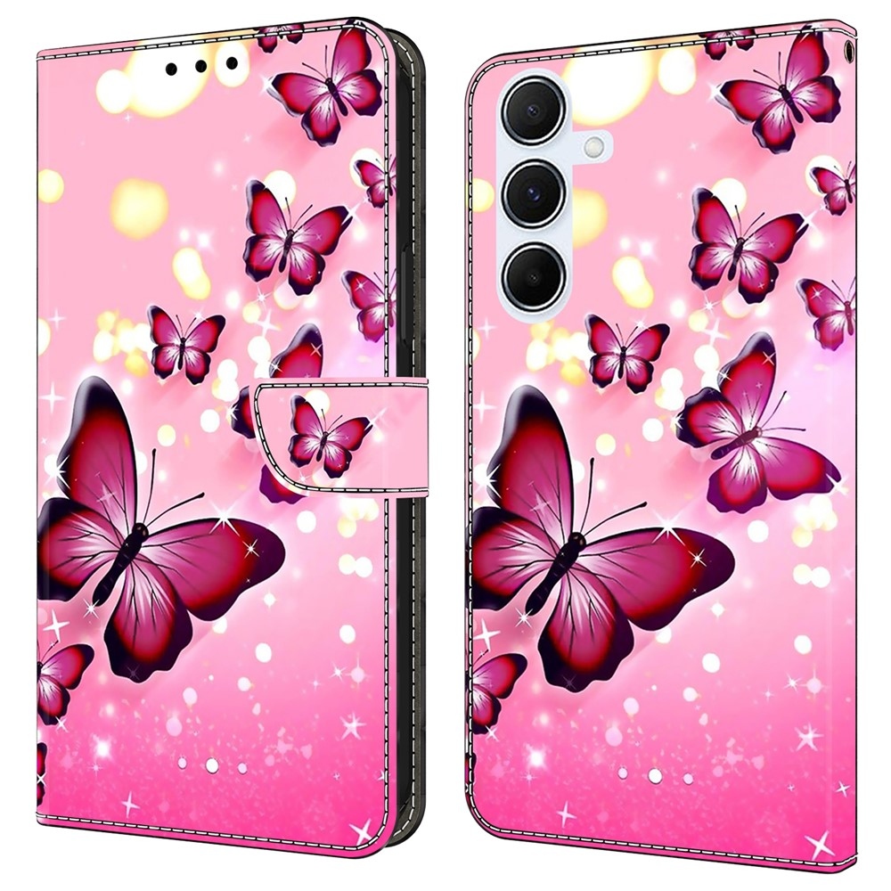 Firmly knižkové púzdro na Samsung Galaxy A17 5G/A26 5G - ružové motýle