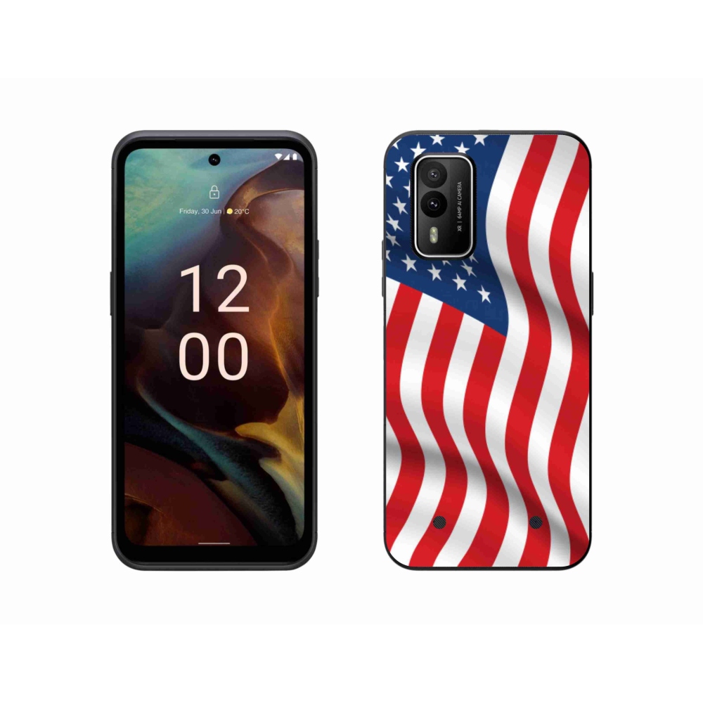 Gélový kryt mmCase na Nokia XR21 - USA vlajka