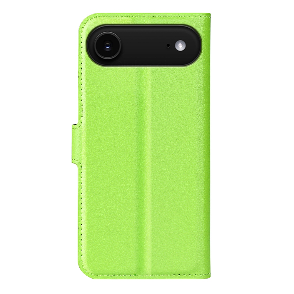 Litchi knižkové púzdro na iPhone 17 Air - zelené