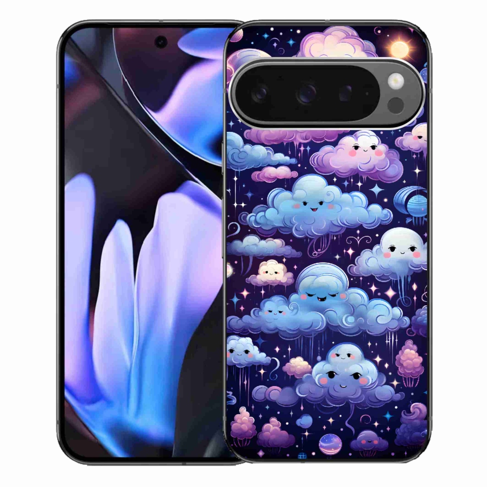 Gélový kryt mmCase na Google Pixel 9 Pro XL - mráčiky