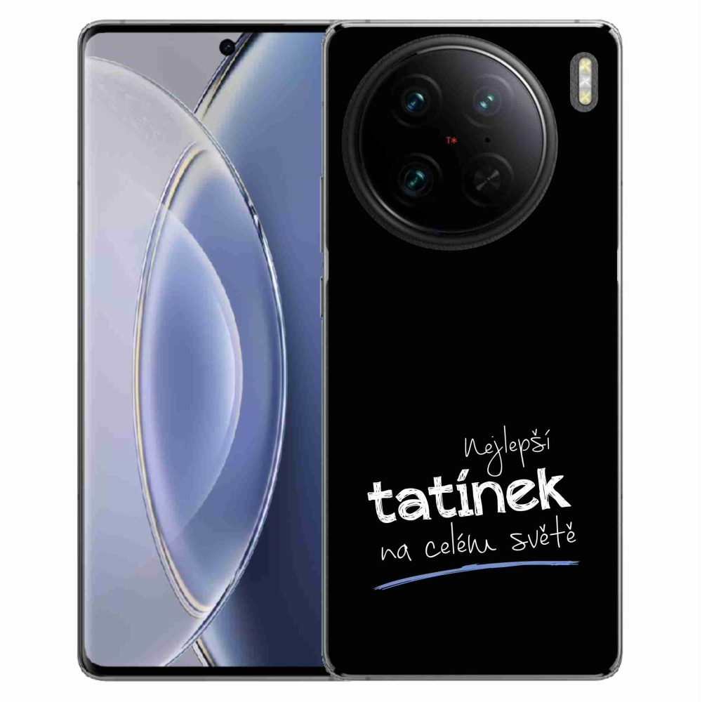 Gélový kryt mmCase na Vivo X90 Pro - najlepší otecko 4 čierne pozadie