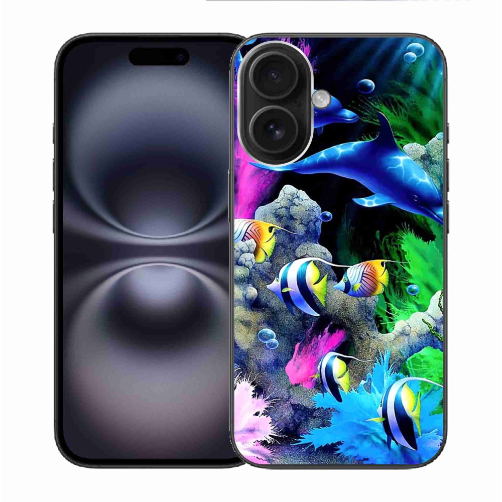 Gélový obal mmCase na iPhone 16 - morský svet