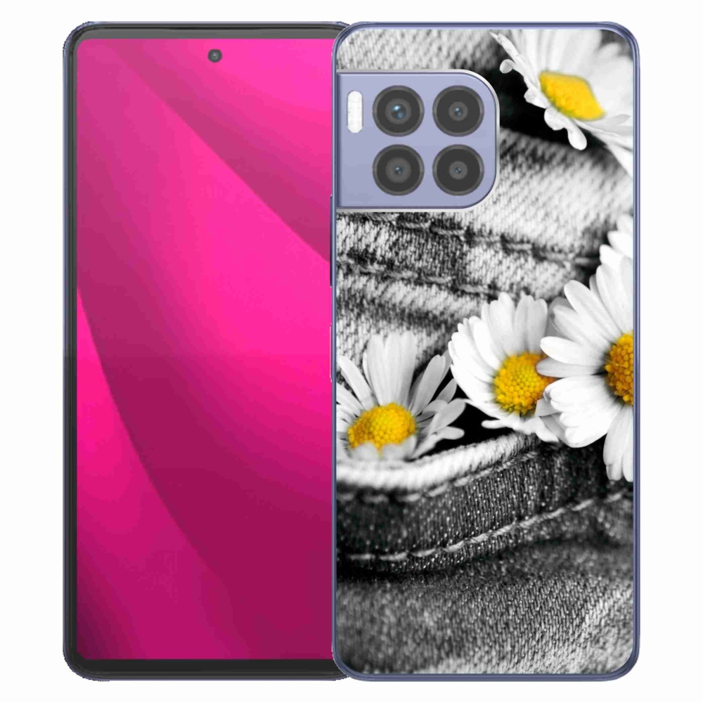 Gélový kryt mmCase na T-Mobile T Phone 2 Pro - margaréty