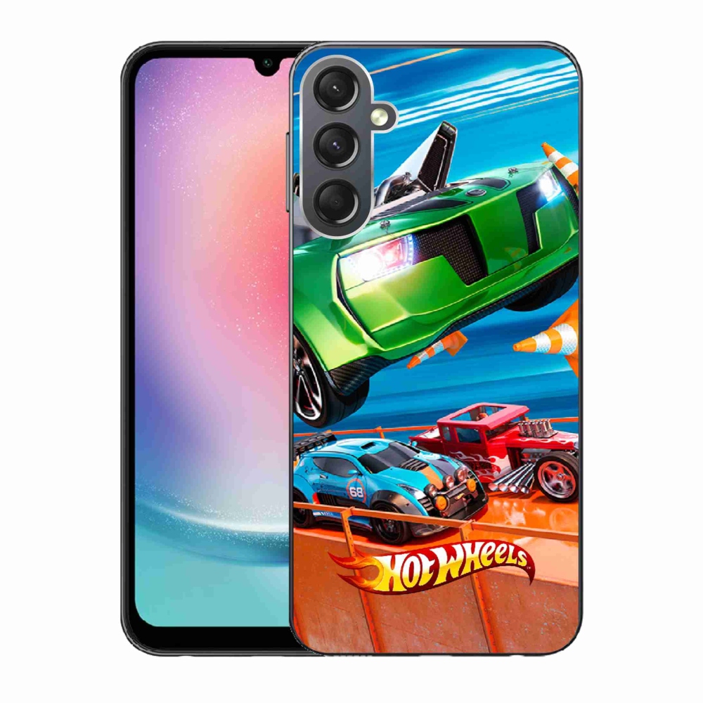 Gélový kryt mmCase na Samsung Galaxy A24 - hot wheels 1