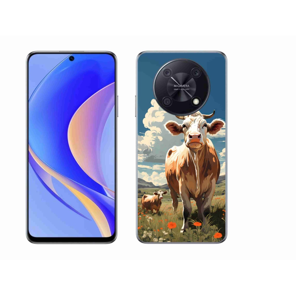 Gelový kryt mmCase na Huawei Nova Y90 - krávy na louce