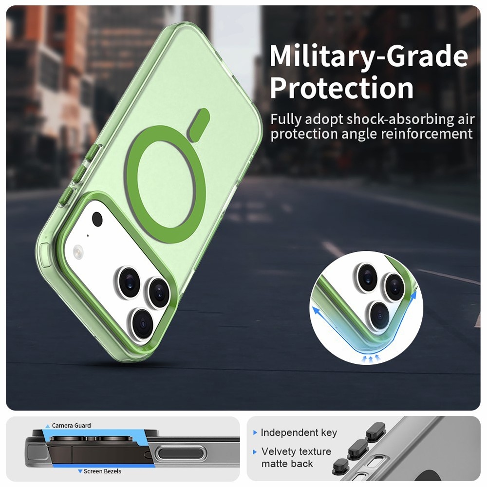 Candy gélový obal s MagSafe na iPhone 17 Pro - zelený