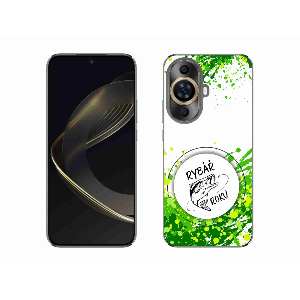 Gélový kryt mmCase na Huawei Nova 11 - rybár roku biele pozadie