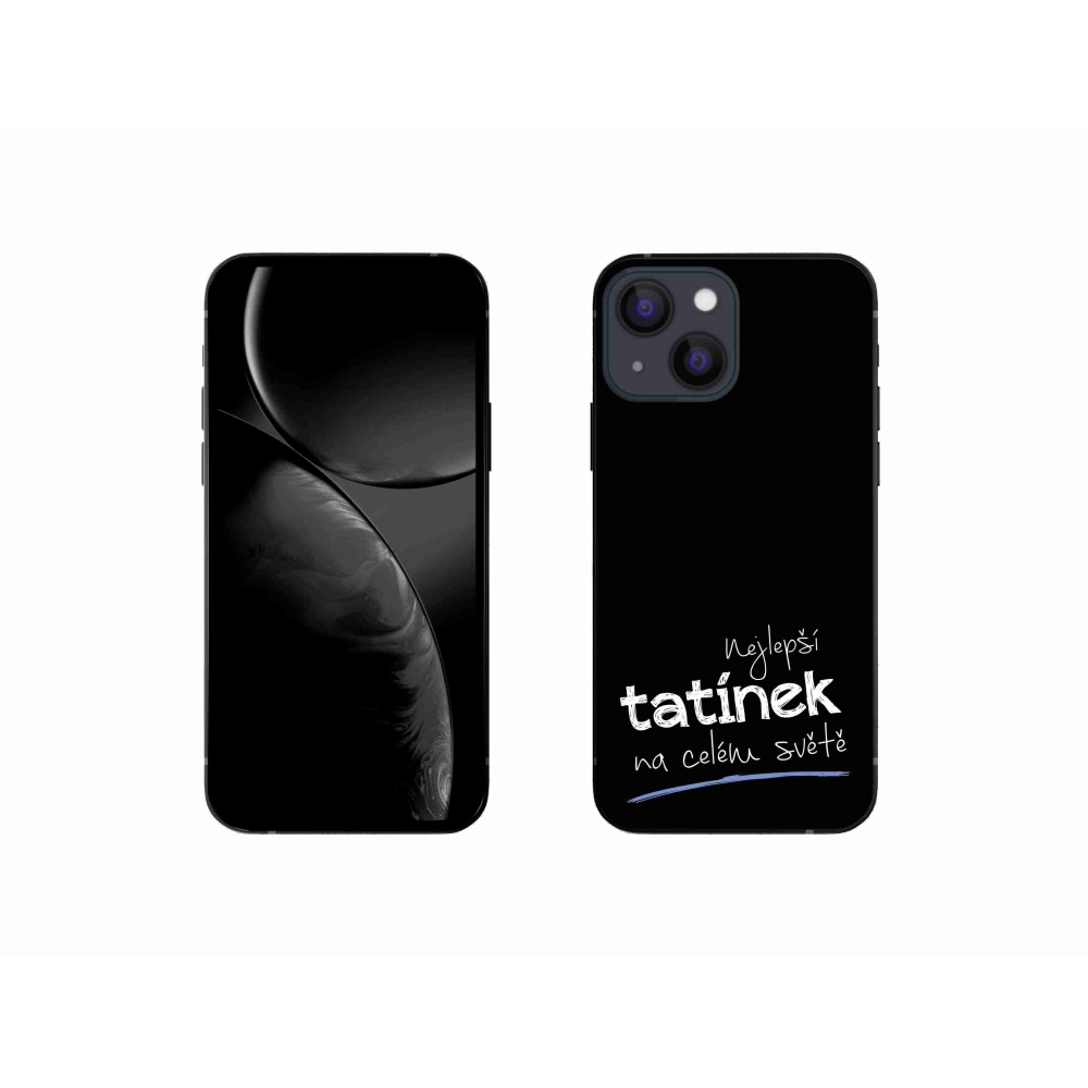 Gélový kryt mmCase na iPhone 13 mini 5.4 - najlepší otecko 4 čierne pozadie
