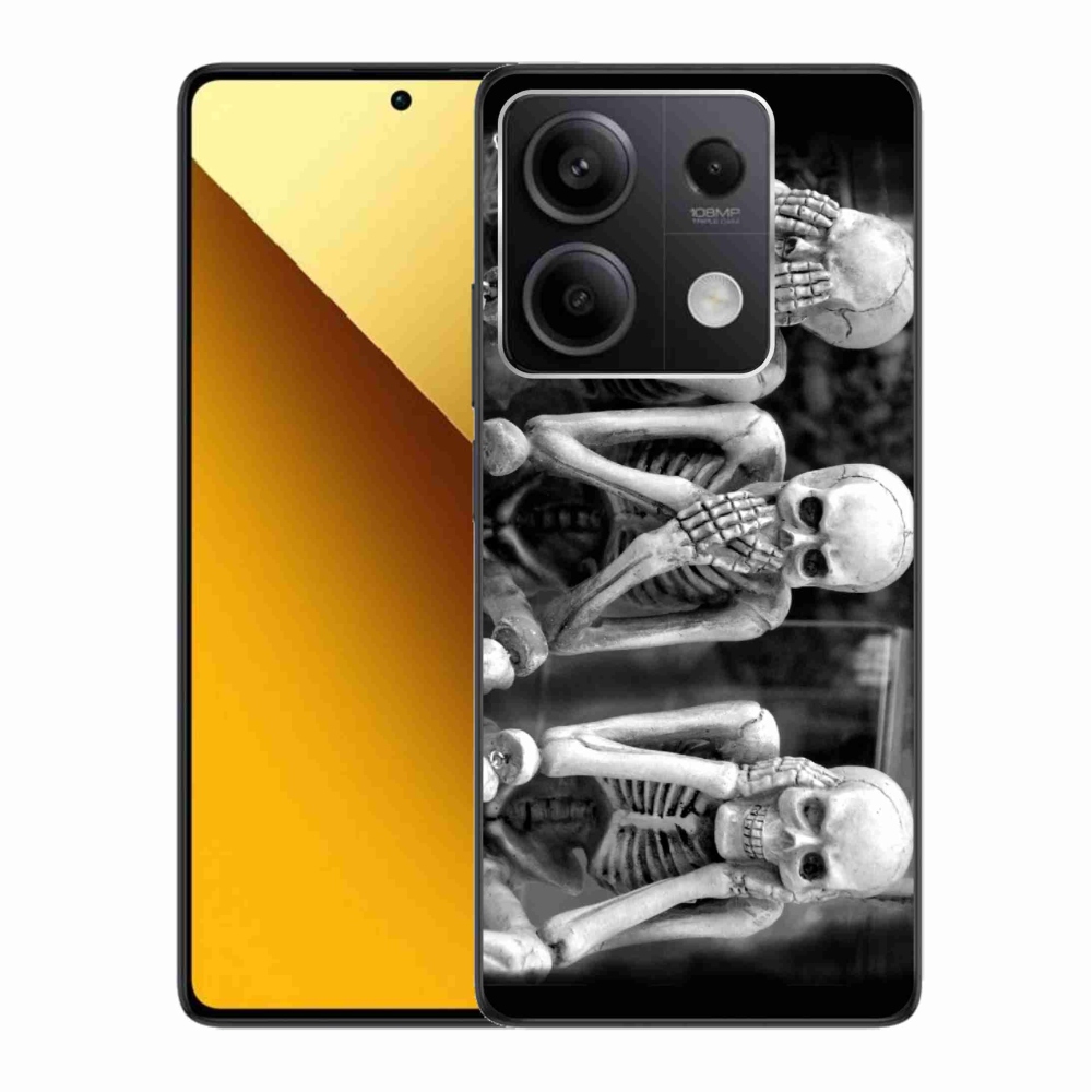 Gélový kryt mmCase na Xiaomi Redmi Note 13 5G - kostlivci