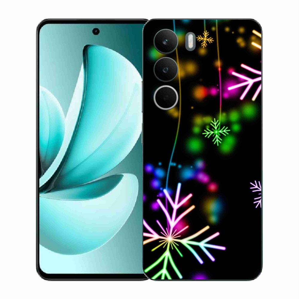 Gélový kryt mmCase na Realme C71 - farebné vločky