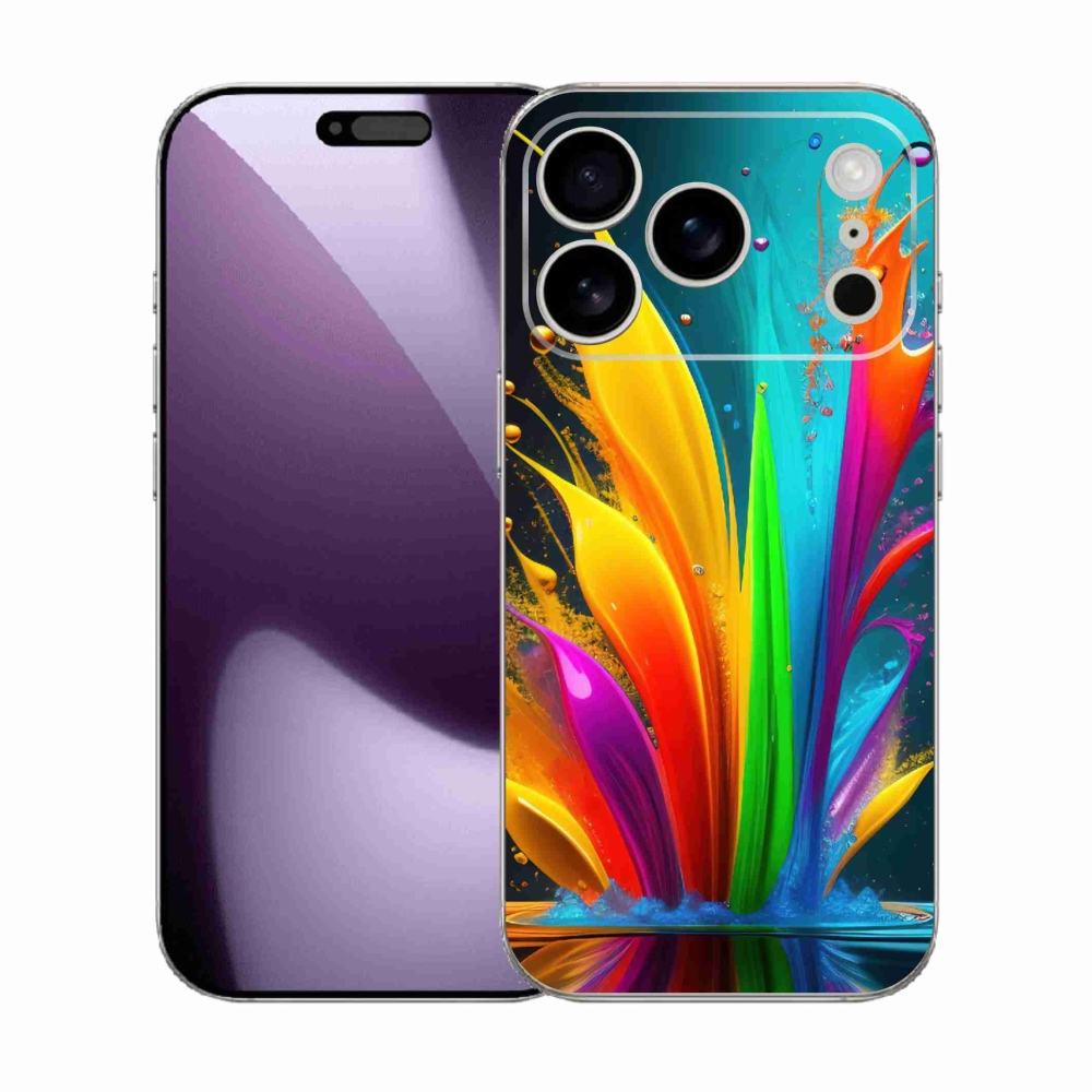 Gélový kryt mmCase na iPhone 17 Pro - abstraktný motív 1