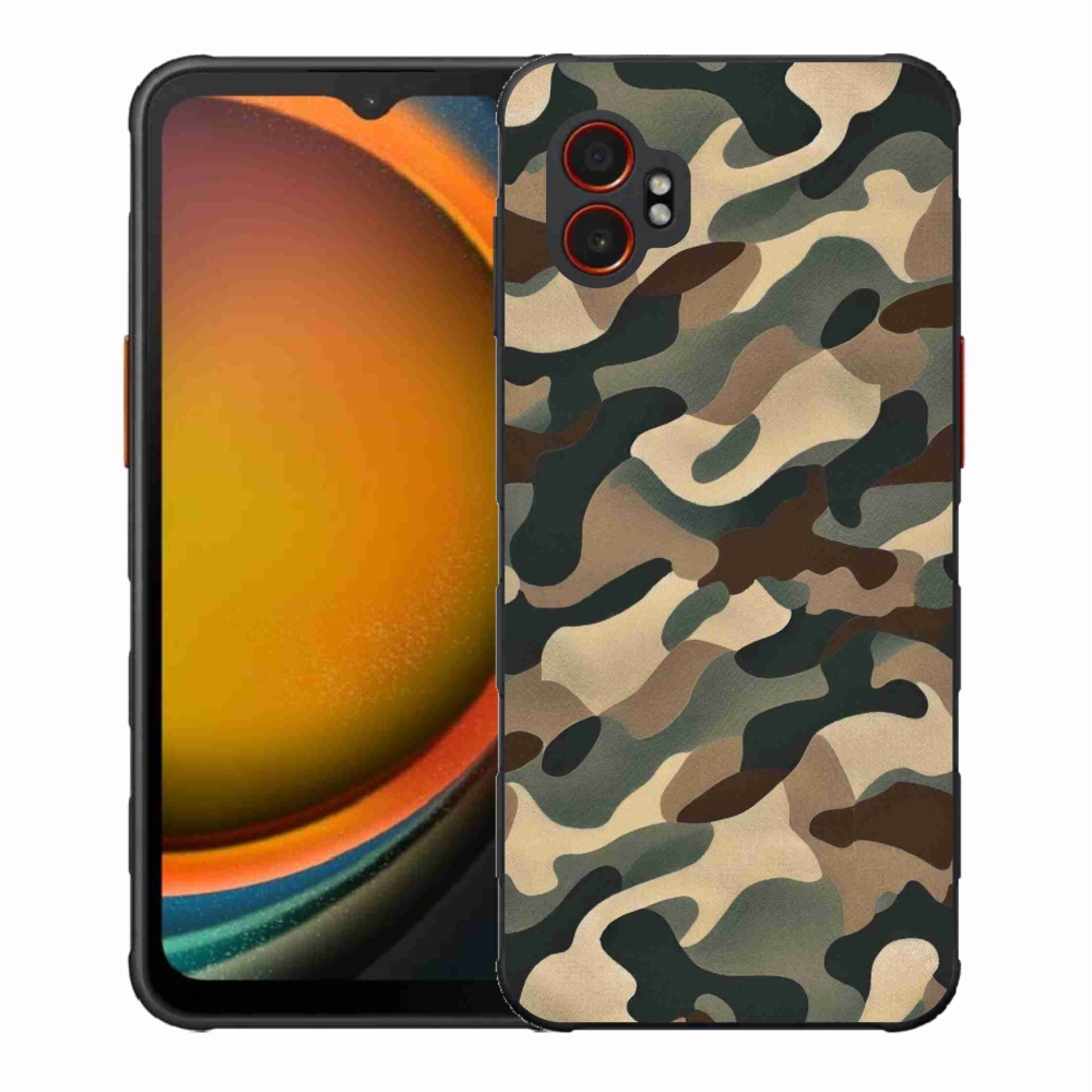 Gélový kryt mmCase na Samsung Galaxy Xcover 7 Pro - maskáčový vzor 11
