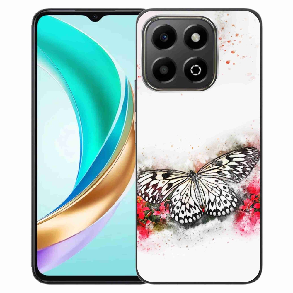 Gélový kryt mmCase na Honor X6b - čiernobiely motýľ