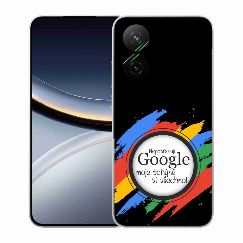 Gélový kryt mmCase na Xiaomi Poco F7 5G - svokra vie všetko čierne pozadie