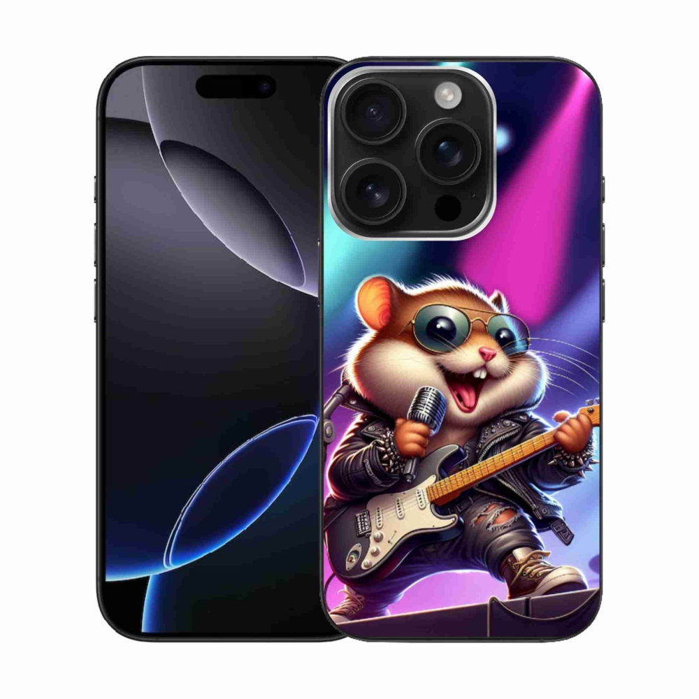 Gélový kryt mmCase na iPhone 16 Pro - škrečok rocker