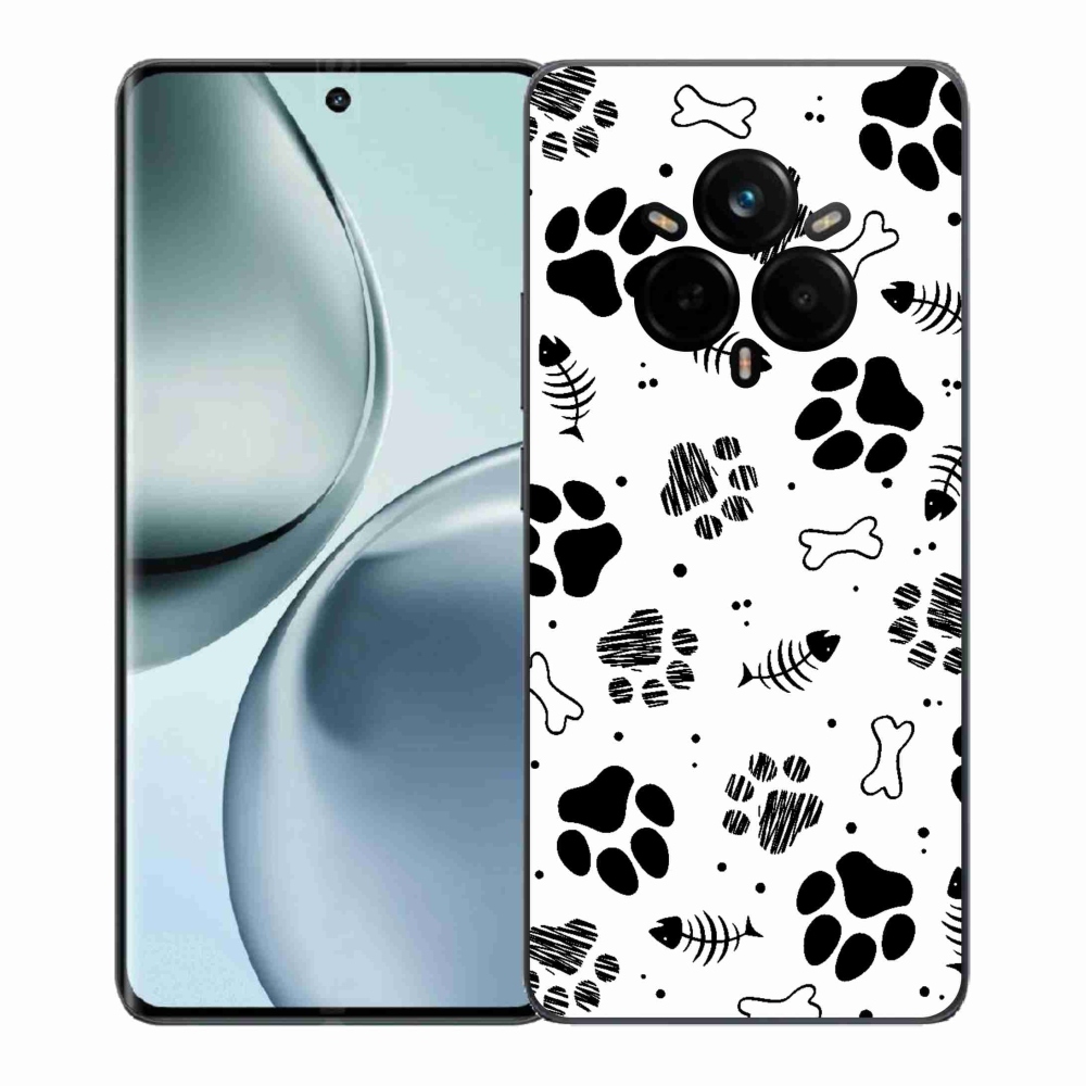 Gélový kryt mmCase na Realme 14 Pro+ 5G - psie labky 1