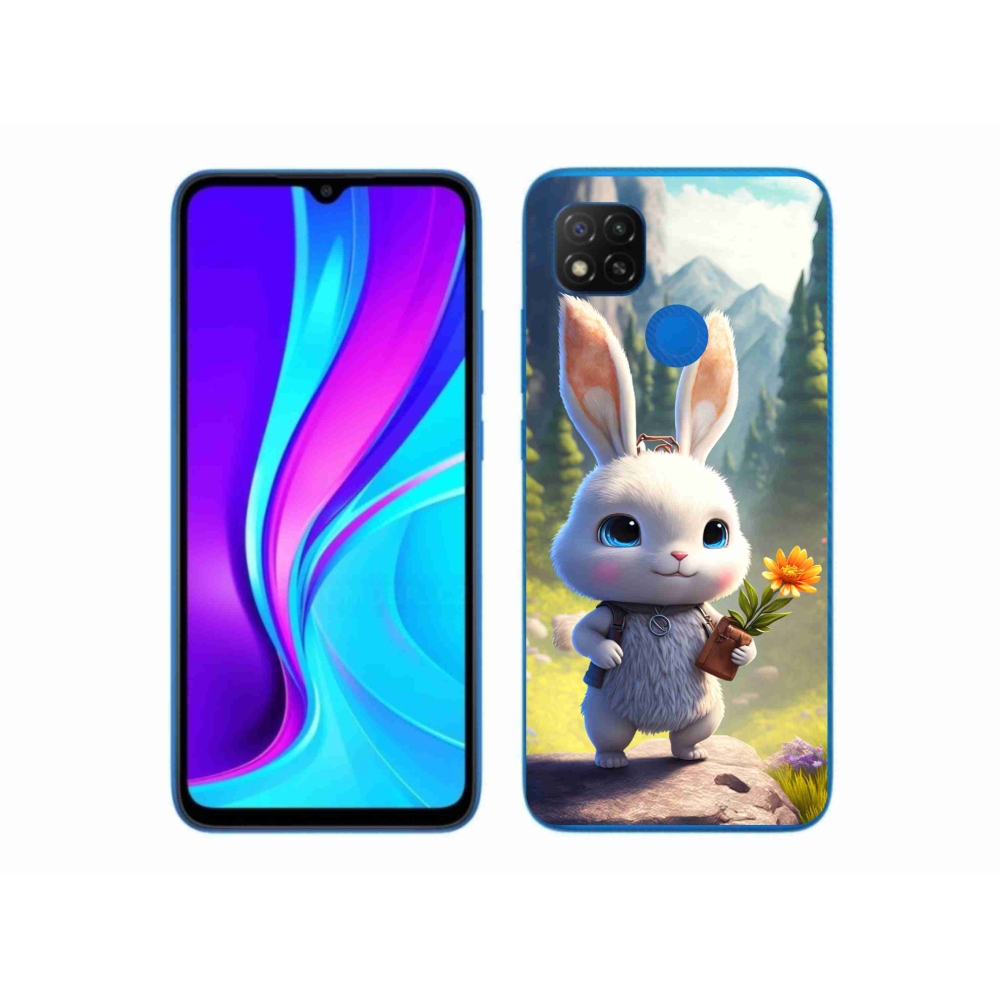 Gelový kryt mmCase na Xiaomi Redmi 9C - roztomilý králíček