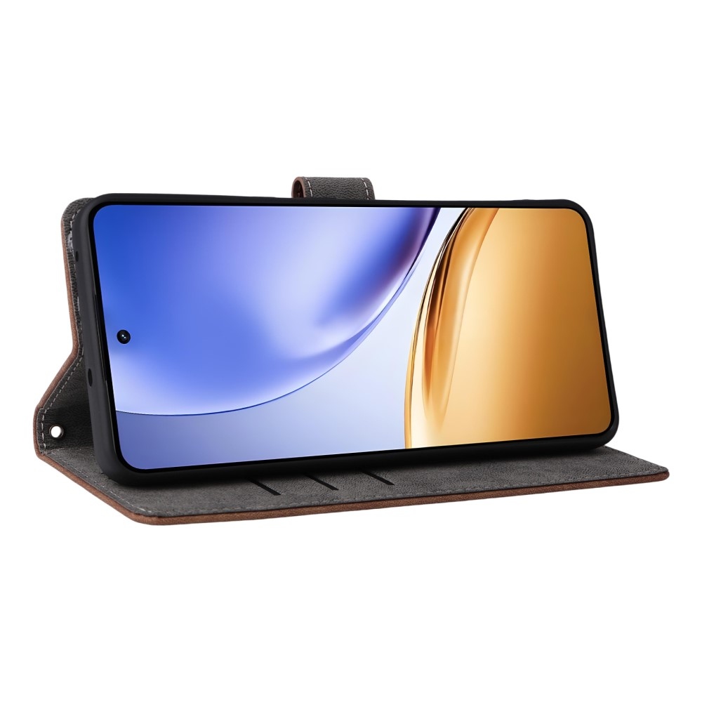 RFID knižkové puzdro na Realme 14 5G/ 14T 5G - hnedé