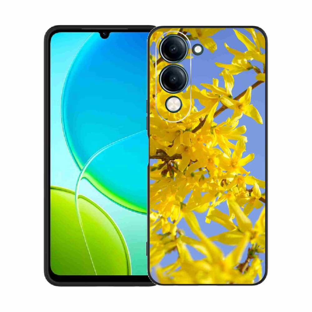 Gélový kryt mmCase na Vivo Y29s 5G - žlté kvety