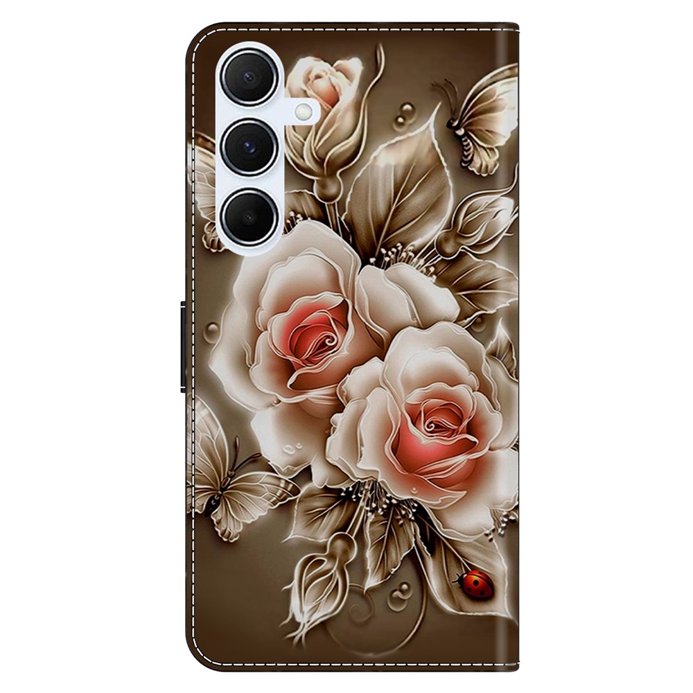Firmly knižkové púzdro na Samsung Galaxy A17 5G/A26 5G - hnedé ruže