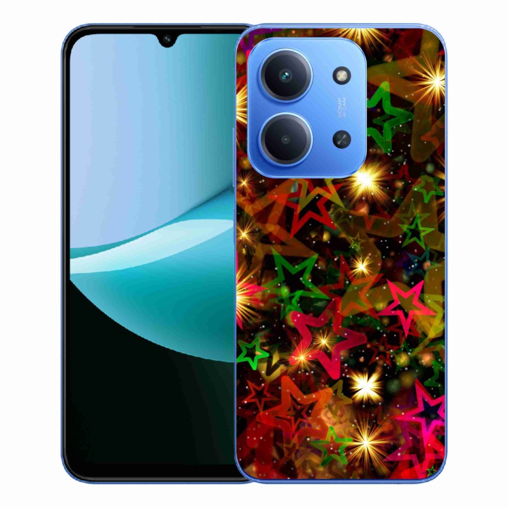 Gélový kryt mmCase na Xiaomi Redmi 15C 4G/5G (173mm) - farebné hviezdičky