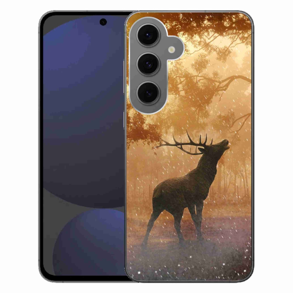 Gélový kryt mmCase na Samsung Galaxy S24 FE - jeleň v ruji