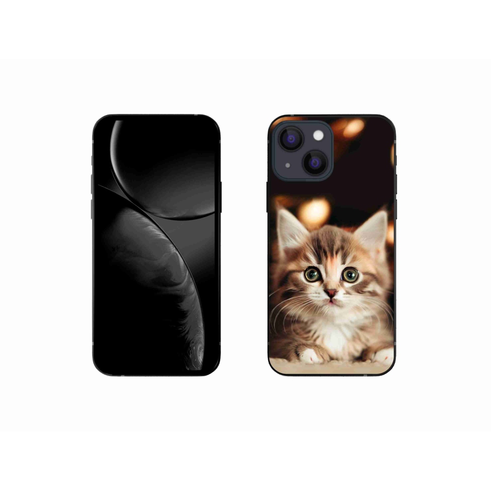 Gélový kryt mmCase na iPhone 13 mini 5.4 - roztomilé mačiatko 2