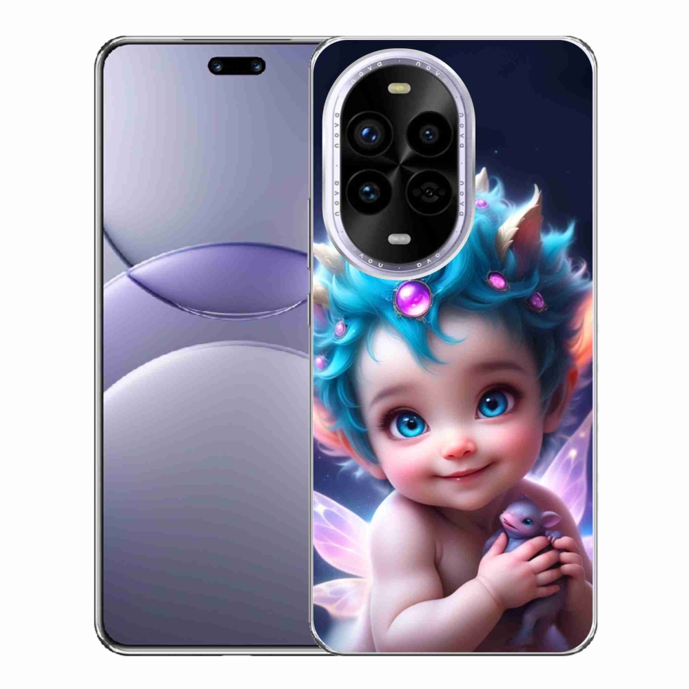 Gélový kryt mmCase na Huawei Nova 13 Pro 5G - dieťa s motýlími krídlami