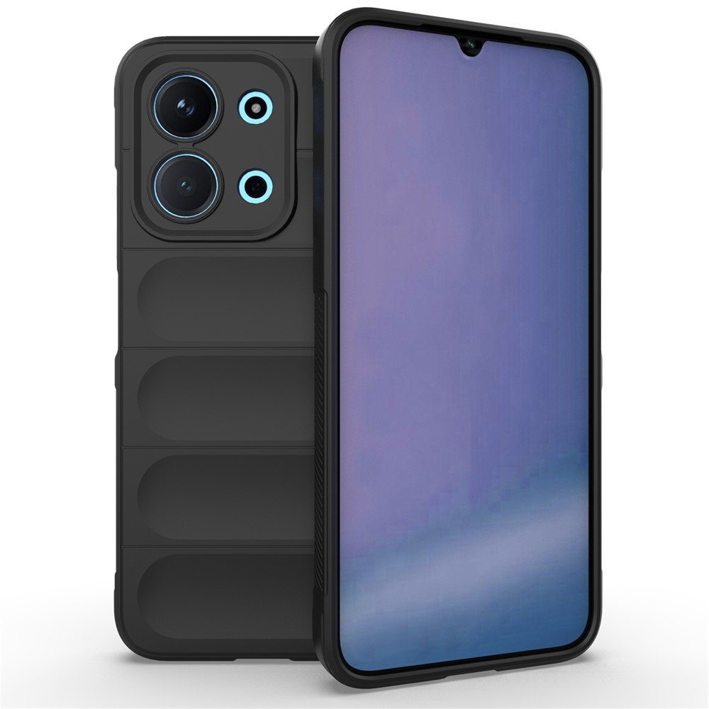 Rugg odolný gélový obal na Xiaomi Redmi 15C 4G (171mm)/Poco C85 4G (171mm) - čierny