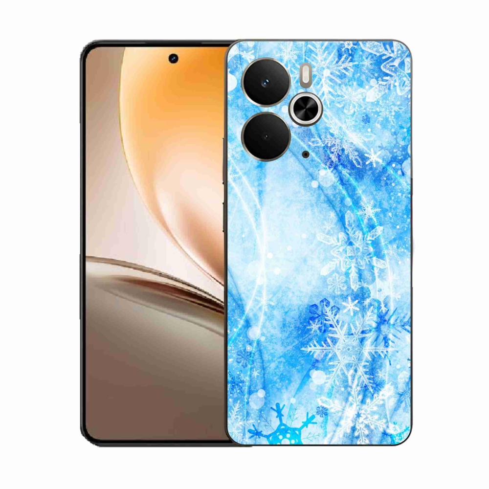 Gélový kryt mmCase na Realme 14 5G - snehové vločky