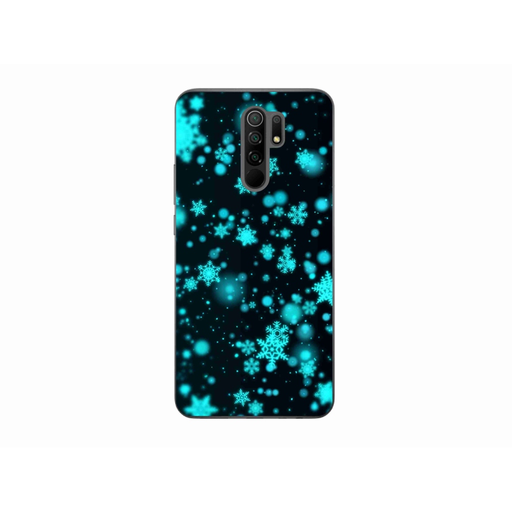 Gélový kryt mmCase na Xiaomi Redmi 9 - snehové vločky 1