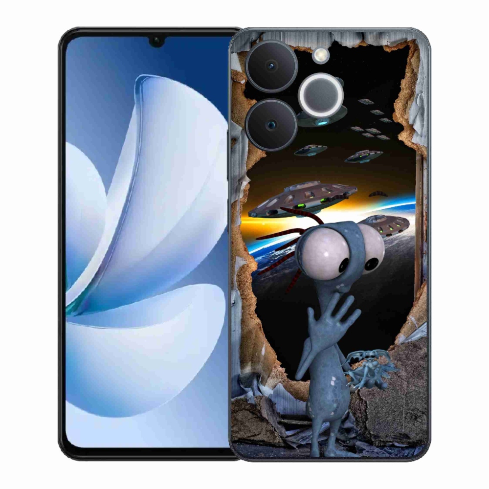 Gélový kryt mmCase na Realme Note 70T - mimozemšťan