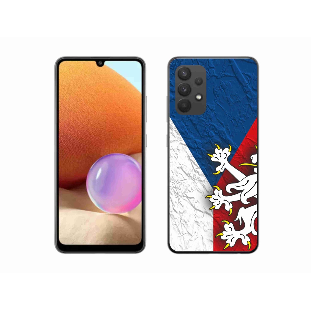 Gelový kryt mmCase na Samsung Galaxy A32 4G - česká vlajka 1