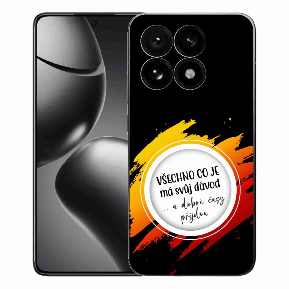 Gélový kryt mmCase na Xiaomi 15T - citát 3 čierne pozadie