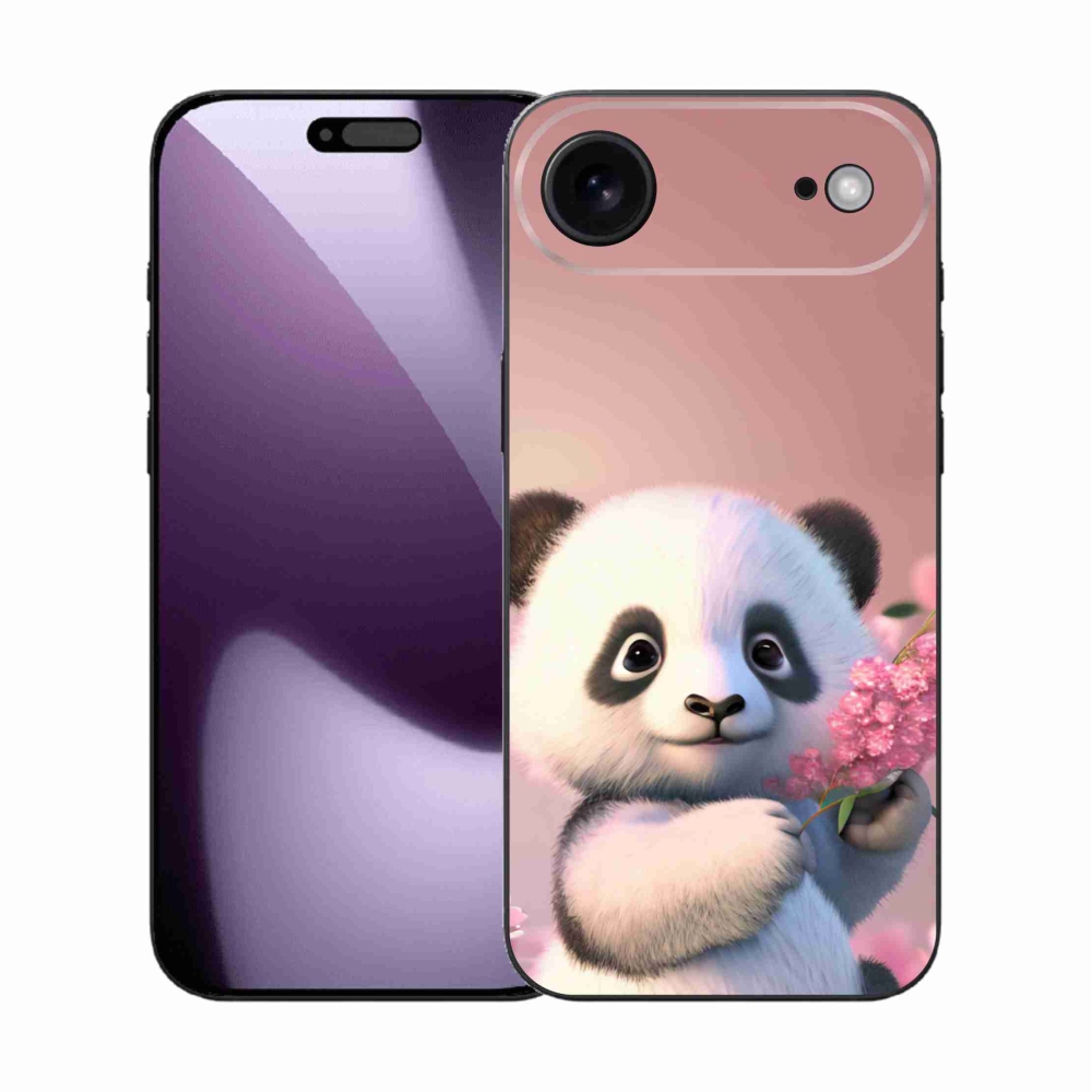 Gélový kryt mmCase na iPhone 17 Air - roztomilá panda